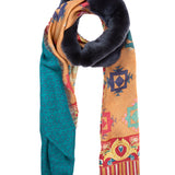 Fancy orylag oriental and geometric scarf