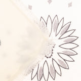 Hachico Bico White Gray Scarf