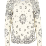 Jersey mela bandana bico blanc gris
