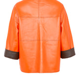 Chaqueta piel orange/brown