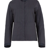 Navy split pinstripe jacket