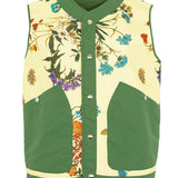 Josephine Green Floral Vest