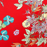 Belvedere Garden Floral Orange Scarf