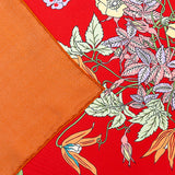 Belvedere Garden Floral Orange Scarf
