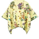 Yellow Floral Orion Mantella Poncho