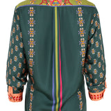 Camisa estampada ornamental barroco