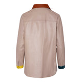 Nude nappa jacket
