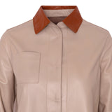 Nude nappa jacket