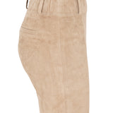 Ferrara suede pants in taupe