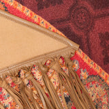 Pañuelo pancake fleco camel