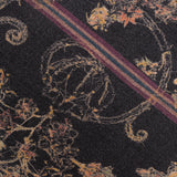 Black Fringe Pancake Scarf