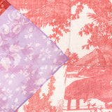 Pañuelo Hawn Toile de Jouy grana