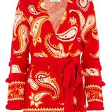 Cardigan jude jacquard red