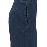 Flared Blue Sequin Pants