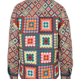 Sobrecamisa estampada cuadros granny