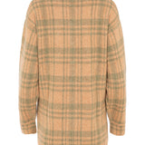 Chaqueta cuadros camel