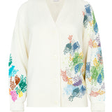 Cardigan bordado neve