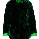 Chaqueta velvet verde botella