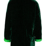 Chaqueta velvet verde botella