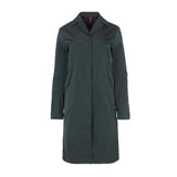 Green techno trench coat