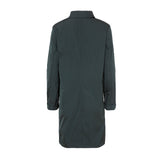 Green techno trench coat
