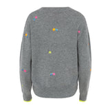 Jersey star neck grey