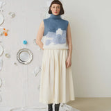 Falda velvet alix off white