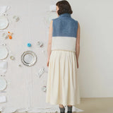 Falda velvet alix off white
