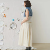 Falda velvet alix off white