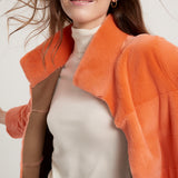 Chaquetón visón sara flor