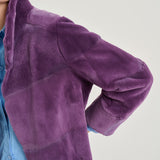 Chaqueton visón  sara morado