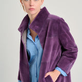 Chaqueton visón  sara morado
