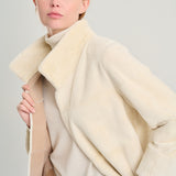 Chaquetón visón sara arena