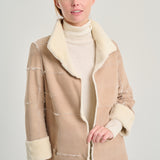 Chaquetón visón sara arena