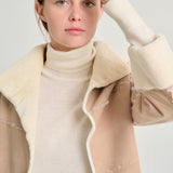 Chaquetón visón sara arena