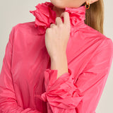 Flamingo multi-collar techno shirt