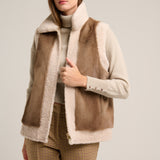 Pastel mink vest
