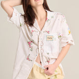 Camisa blanca bordada