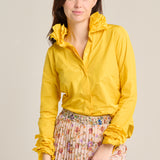 قميص ميموزا متعدد الياقات بنمط تكنو