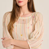 Vestido raya multicolor