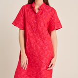 Vestido tecno camuflaje fucsia