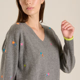 Jersey star nek grey
