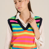Chaleco stripe navy