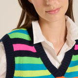 Chaleco stripe navy