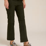 Pantalon ferrara suede verde