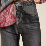 Pantalon aloe vaquero seda gris