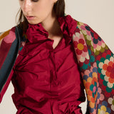 Pañuelo crochet multicolor reversible