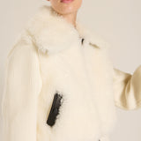 Cazadora cashmere blanca
