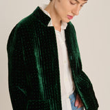 Chaqueta verde verde botella