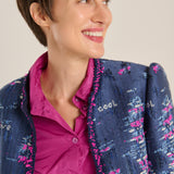 Chaqueta tweed blue